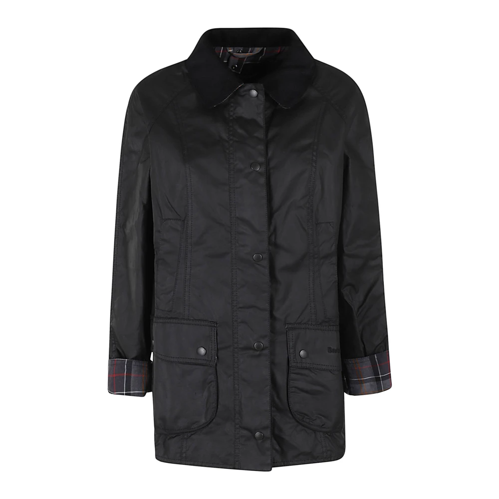 Barbour Waxjas voor buitenavonturen Black Dames