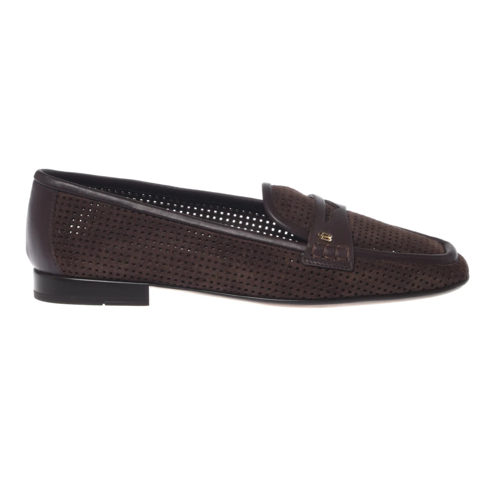 Baldinini Femme Marron - Mocassin En Daim Perforé - Chaussures - Brun - Taille: 37 Eu