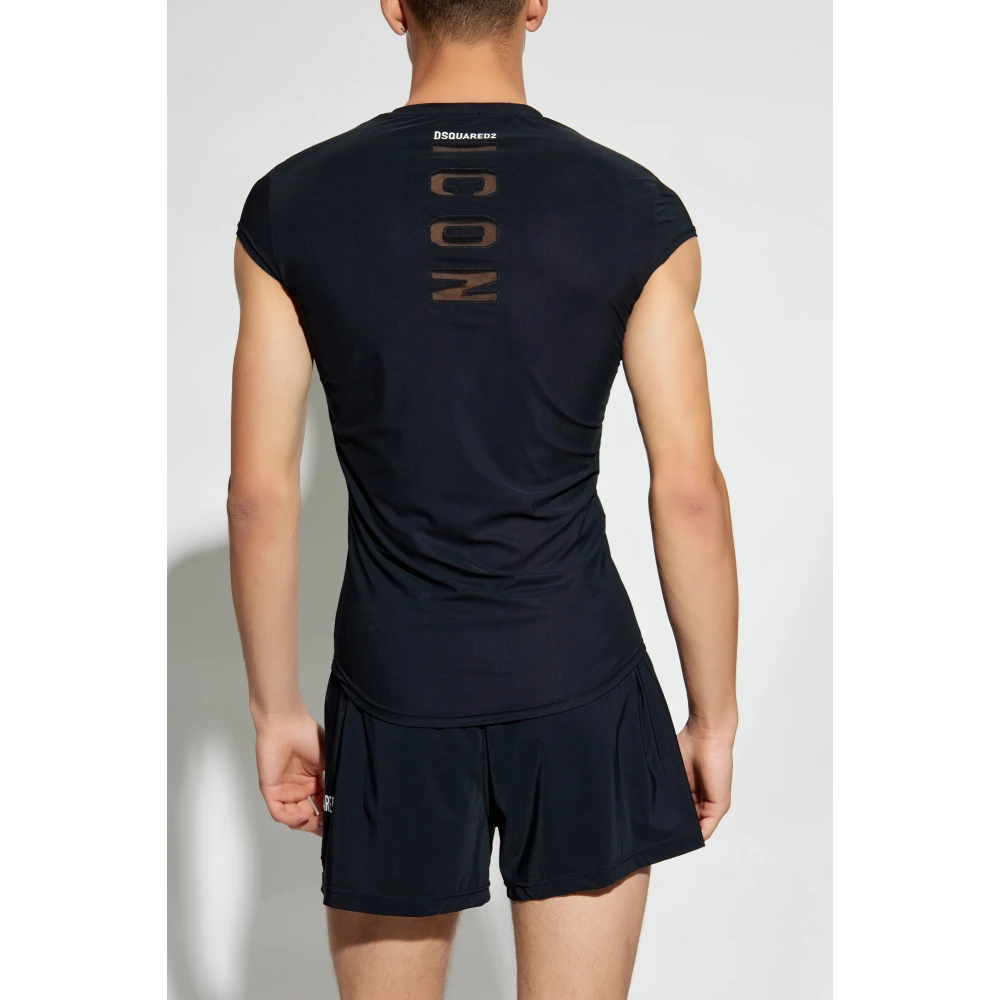 Dsquared2 T-shirt uit de 'Underwear' collectie Black Heren