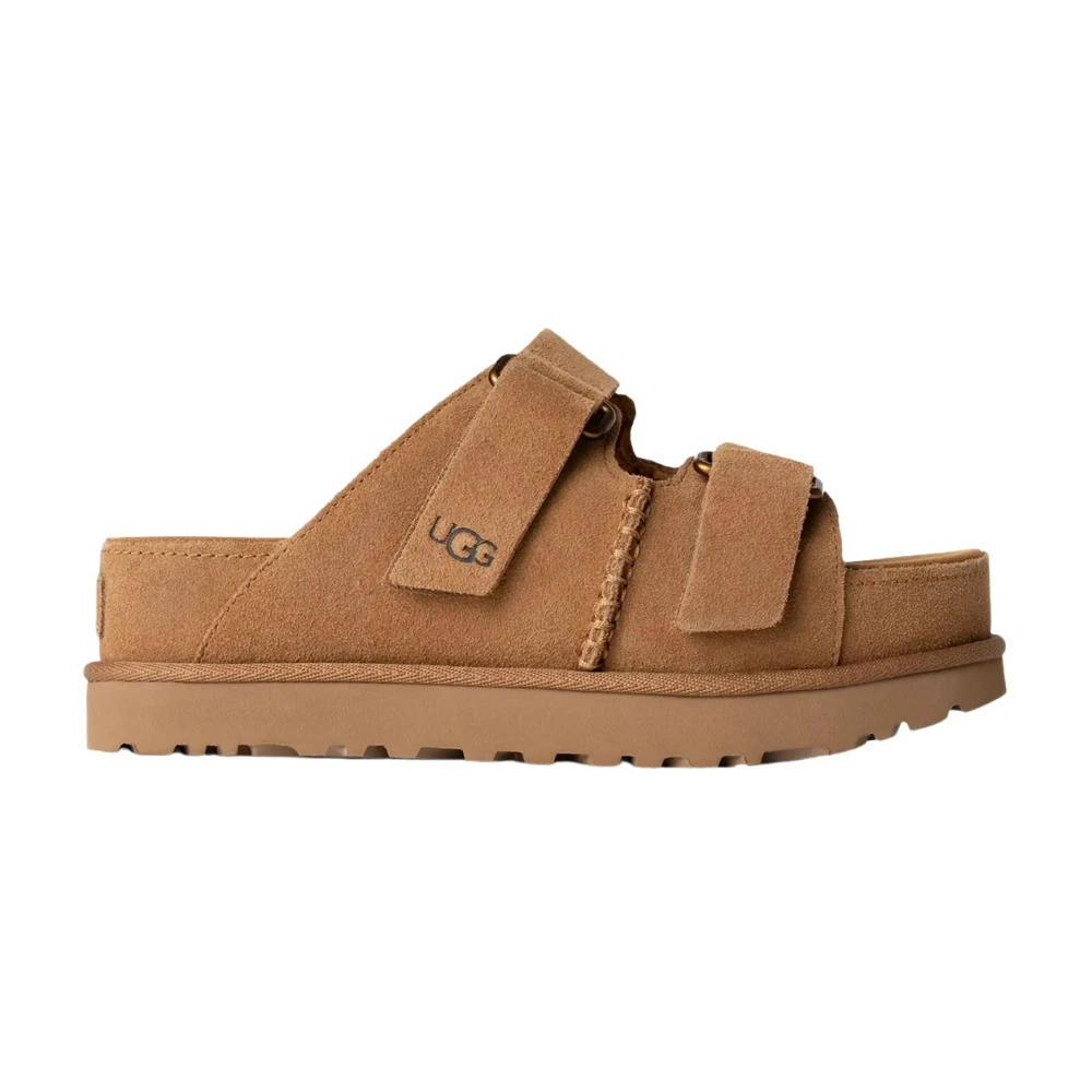 Ugg Women's Brown Sliders, 4 Uk, Goldenstar Hi Platform Sandals