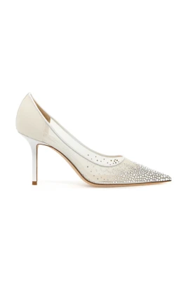 Crystal Mesh Love Pumps