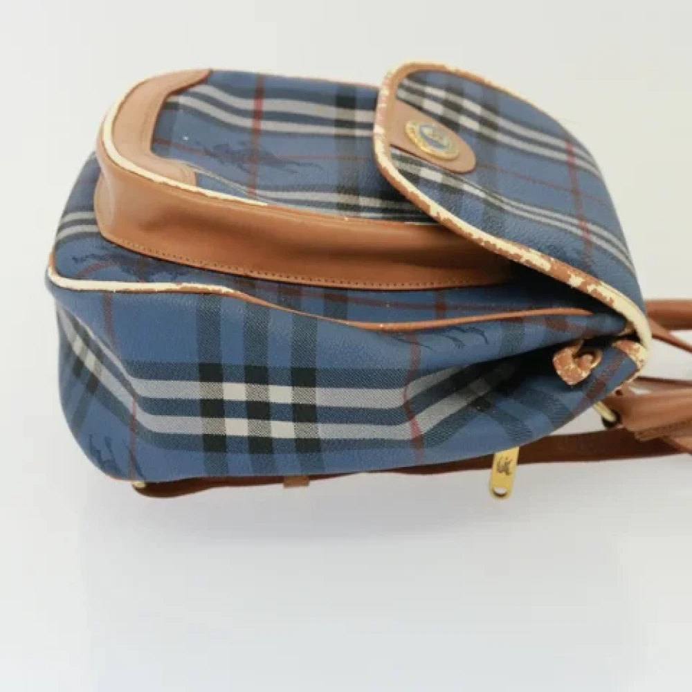 Burberry Vintage Pre-owned Leather shoulder-bags Blue Dames