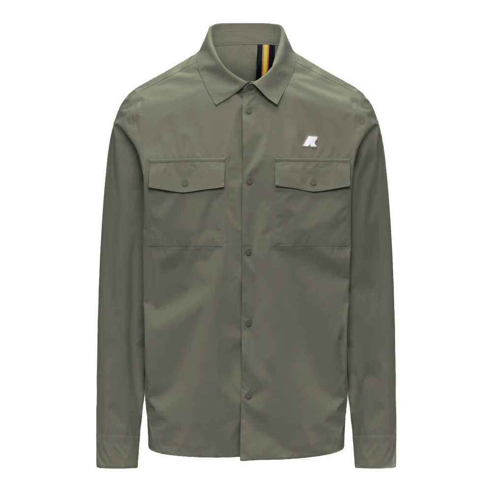 K-Way Men's Green Light Jackets, S, Umbert Stretch 2Layers Jacket