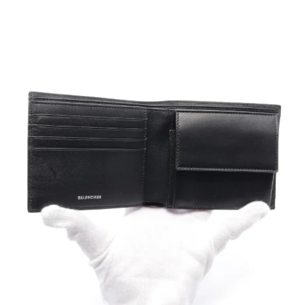 Balenciaga Vintage Pre-owned Leather wallets Black Dames