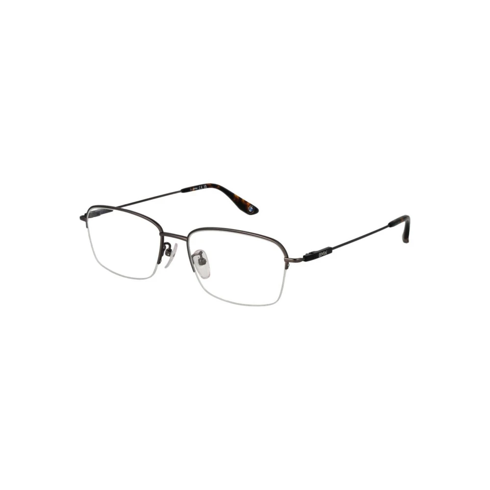 Bmw Men's Black Titanium Rectangle Optical Frames