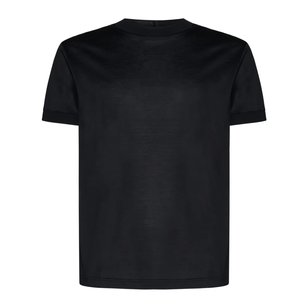 Tagliatore Zwarte T-shirts en Polos in Filoscozia Black Heren