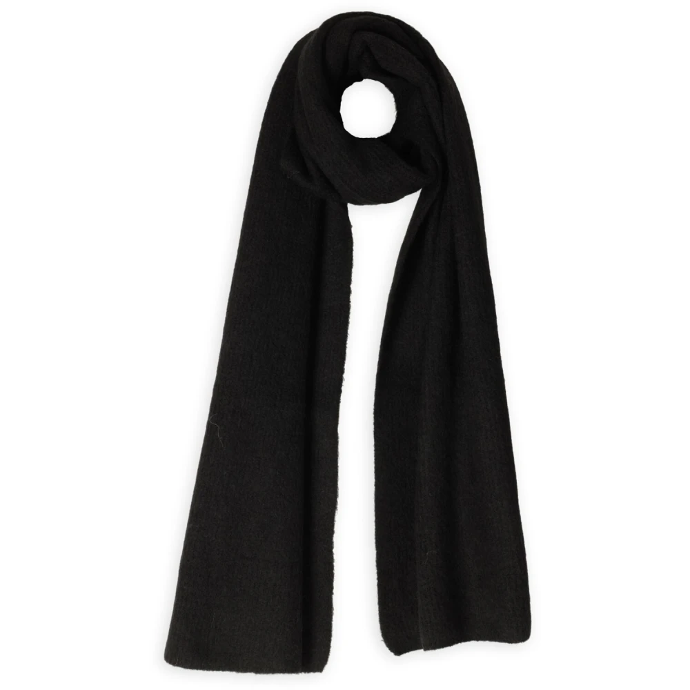 Moss copenhagen Iconische Zwarte Sjaal voor Vrouwen Black Dames