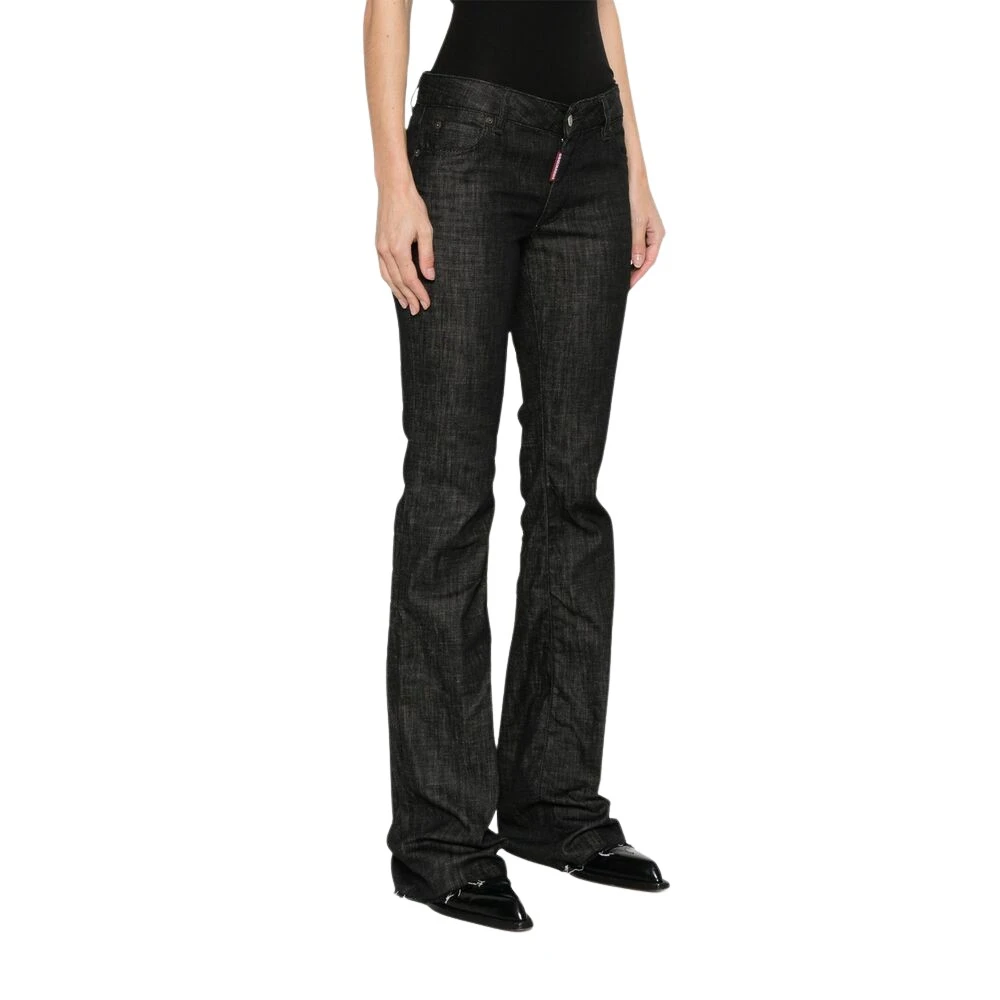 Dsquared2 Zwarte Klassieke Vijf-Pocket Jeans Black Dames