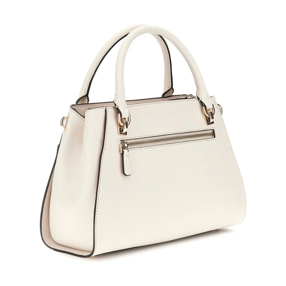 Guess Bone Schoudertas met Ritssluiting Beige Dames
