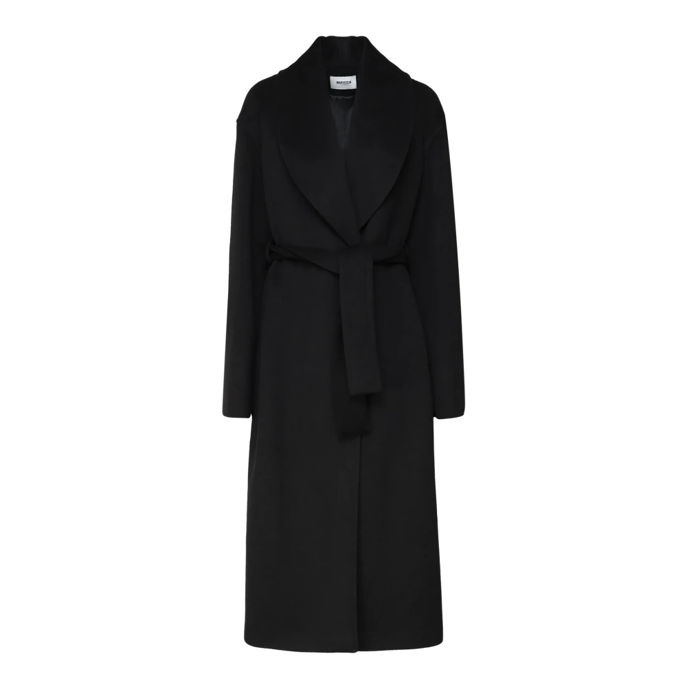 Mariuccia Milano Zwarte Jas Gewaad Stijl Black Dames