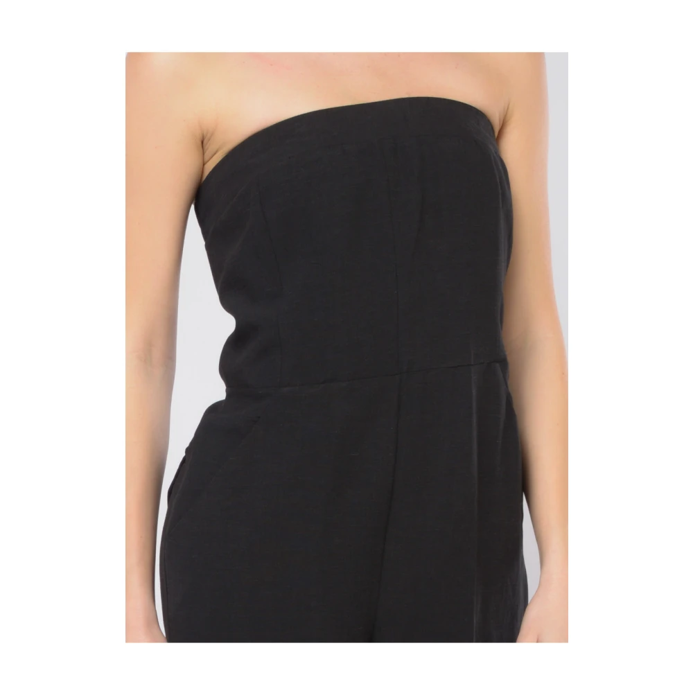Kaos Lange Jumpsuit met Zakken Black Dames