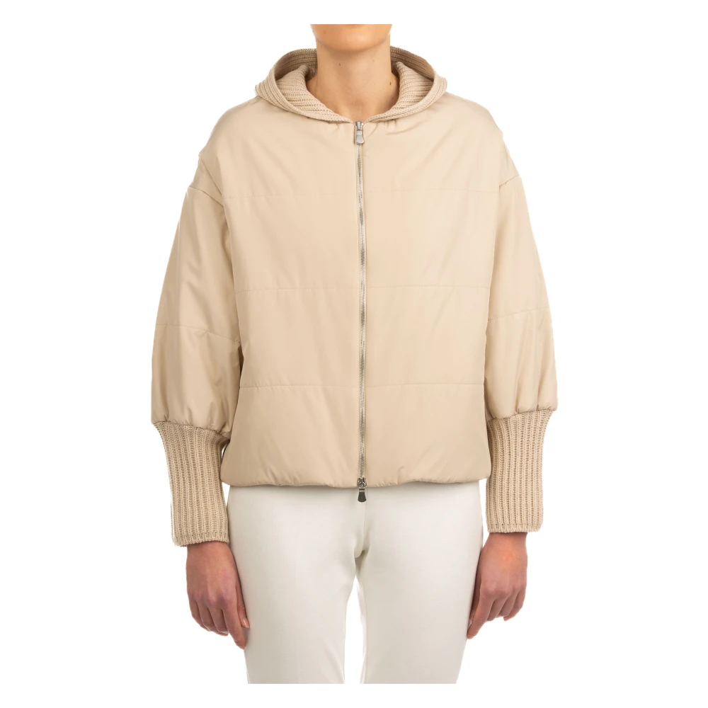 Le Tricot Perugia Honing Beige Jas Beige Dames