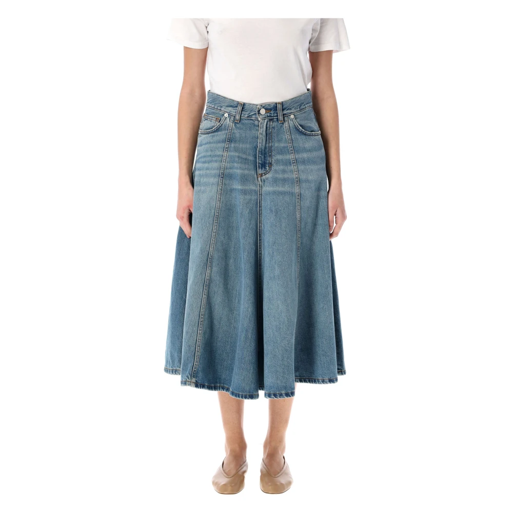 Haikure Serenity Midi Rok Blue Dames