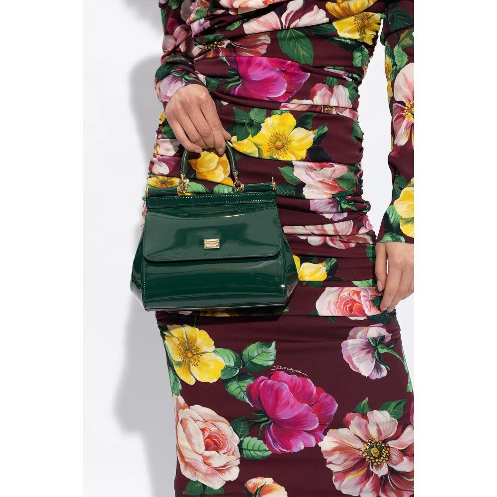 Dolce & Gabbana Sicily Medium schoudertas Green Dames