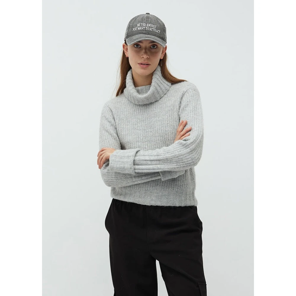 MbyM Lichtgrijze Gebreide Trui Serine Gray Dames