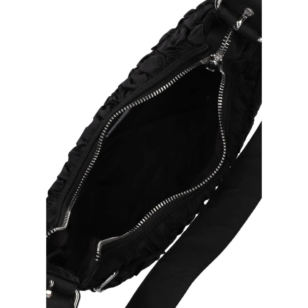 Núnoo Zwarte Nylon Schoudertas Alaska Black Dames