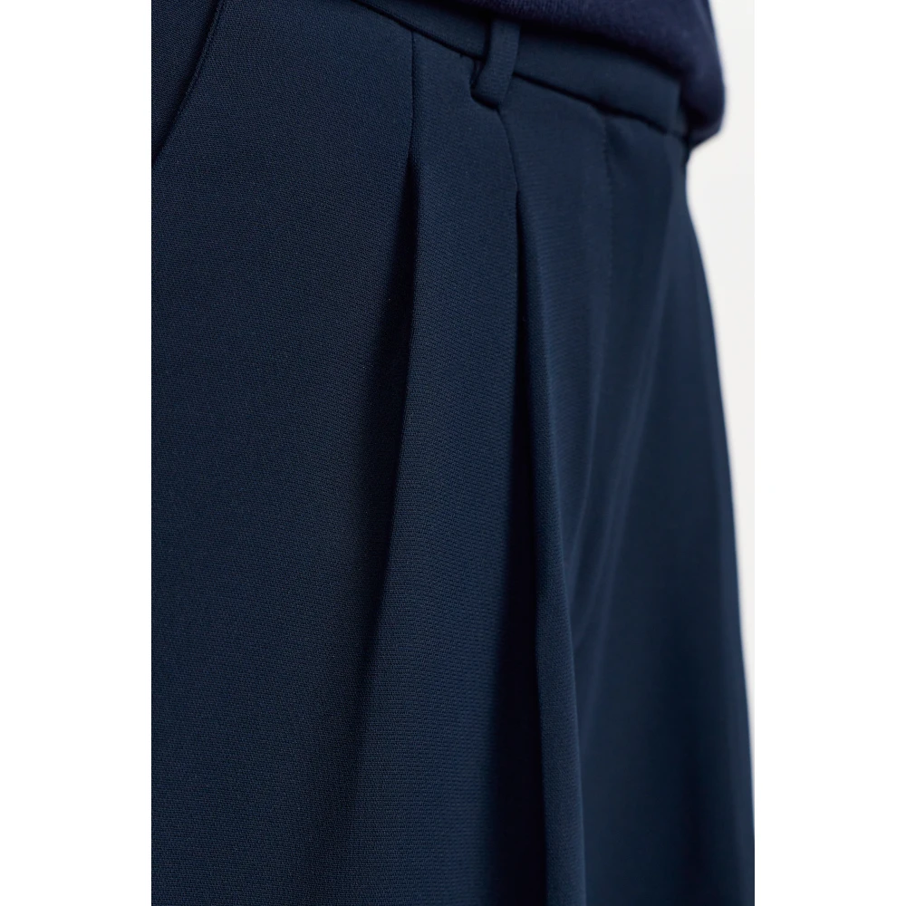 Rich & Royal Wijde Plooiende Broek Blue Dames