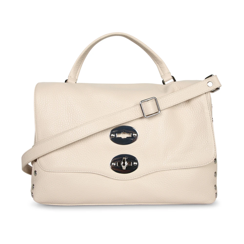 Zanellato , Handbags, Female, Beige, One Size, In Hammered Leather. Single