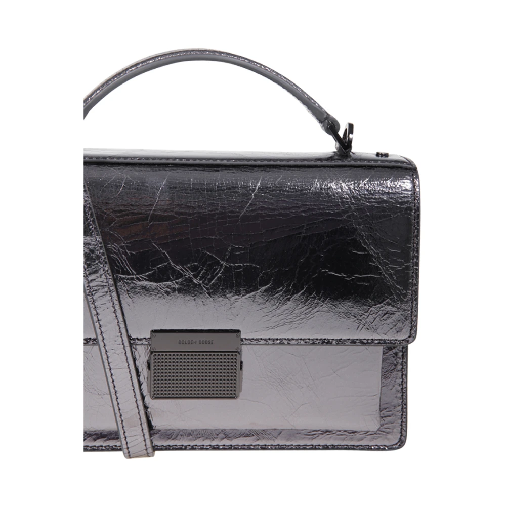 Golden Goose Venezia tas van lakleer met metalen details Black Dames