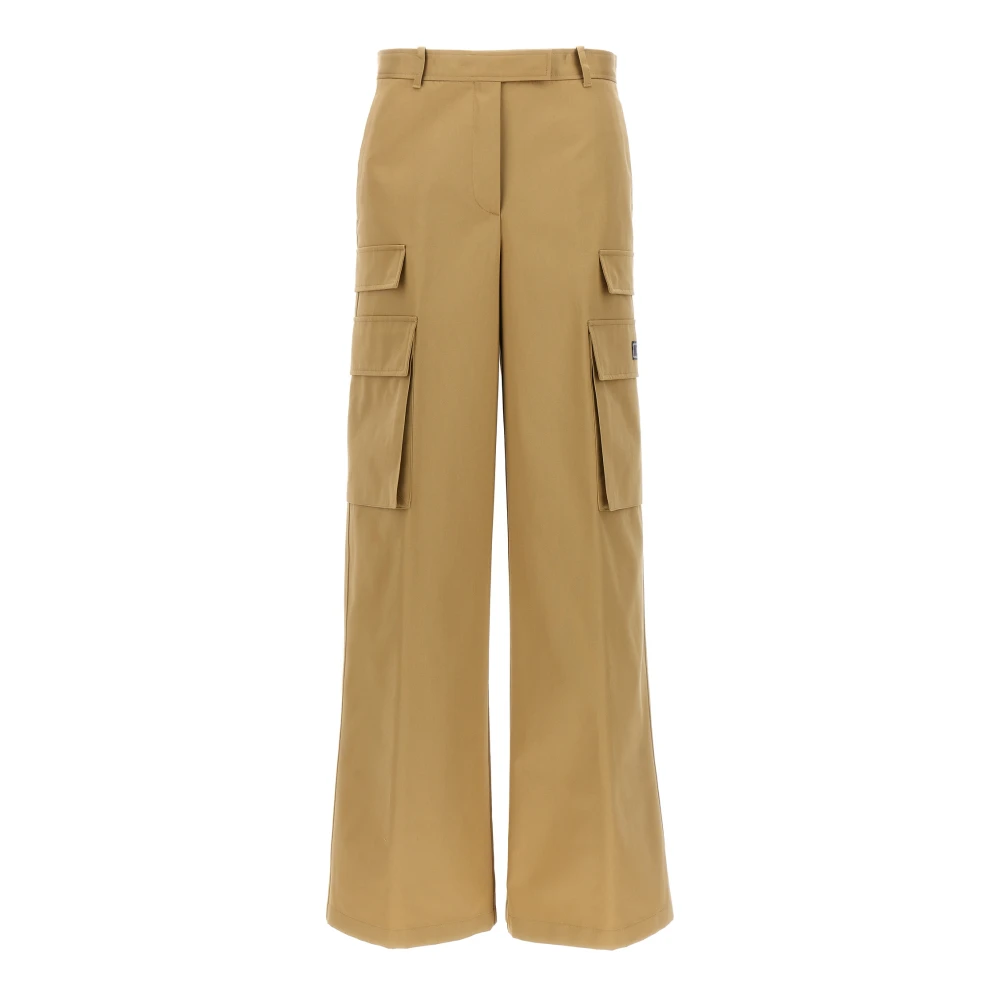 Versace Women's Beige Trousers