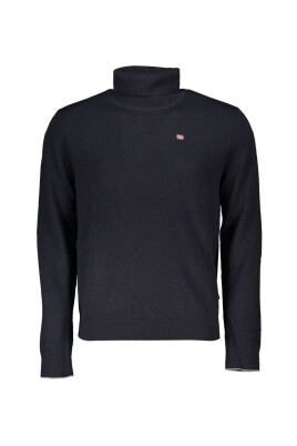 pull-noir-brode-a-col-haut