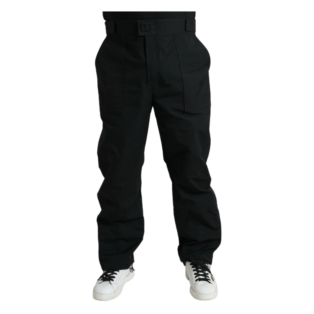 Dolce & Gabbana Men's Black Elegant Casual Straight Pants