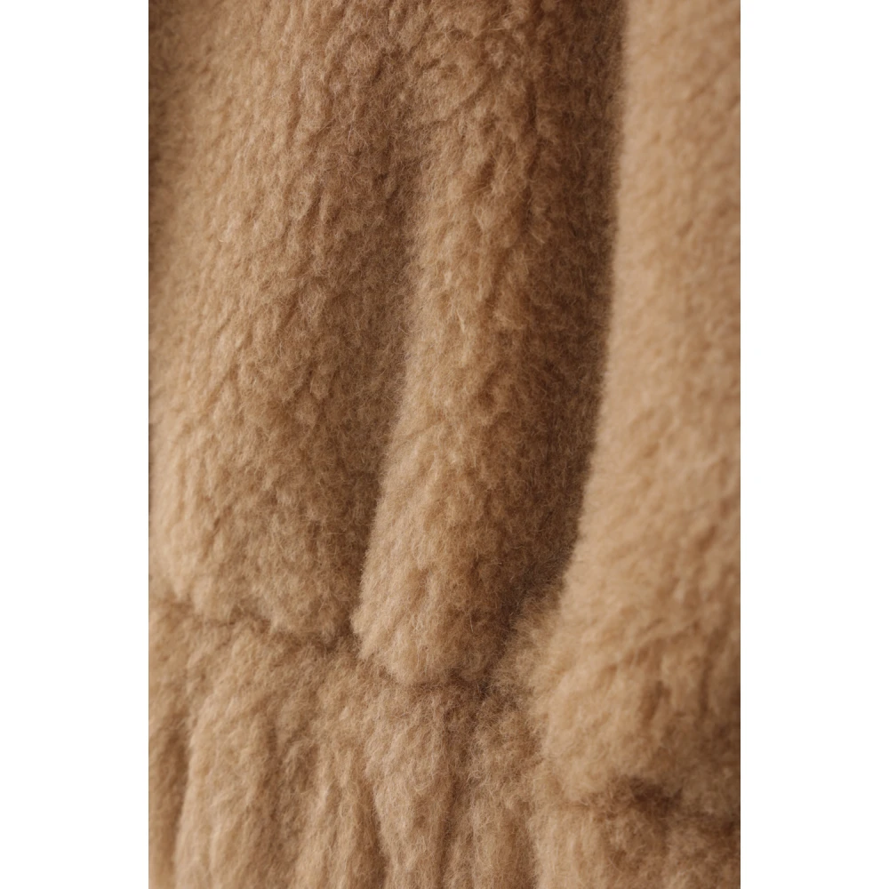 Max Mara Cropped Teddy Bear Icon Gardone Coat Brown Dames