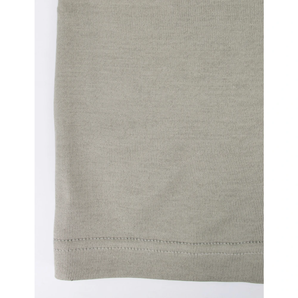 Eleventy Katoenen Crew-neck T-shirt met Contrastinzet Green Heren