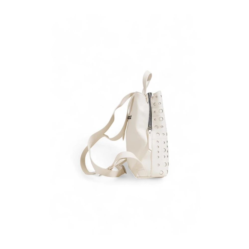 Desigual Minimalistische Polyurethaan Rugzak Beige Dames