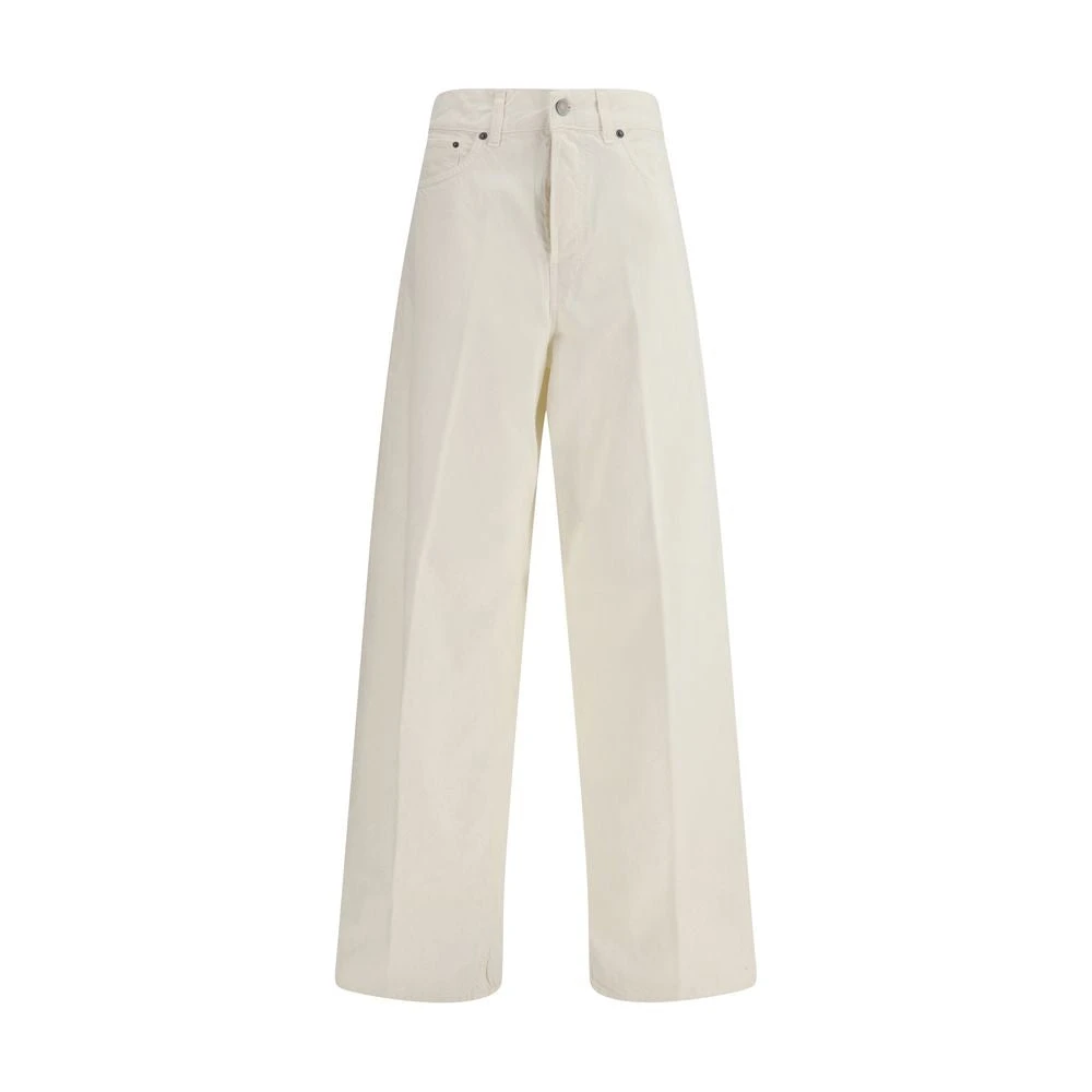 Haikure Women's White Wide Trousers, W31, Bethany Twill 45 Jeans