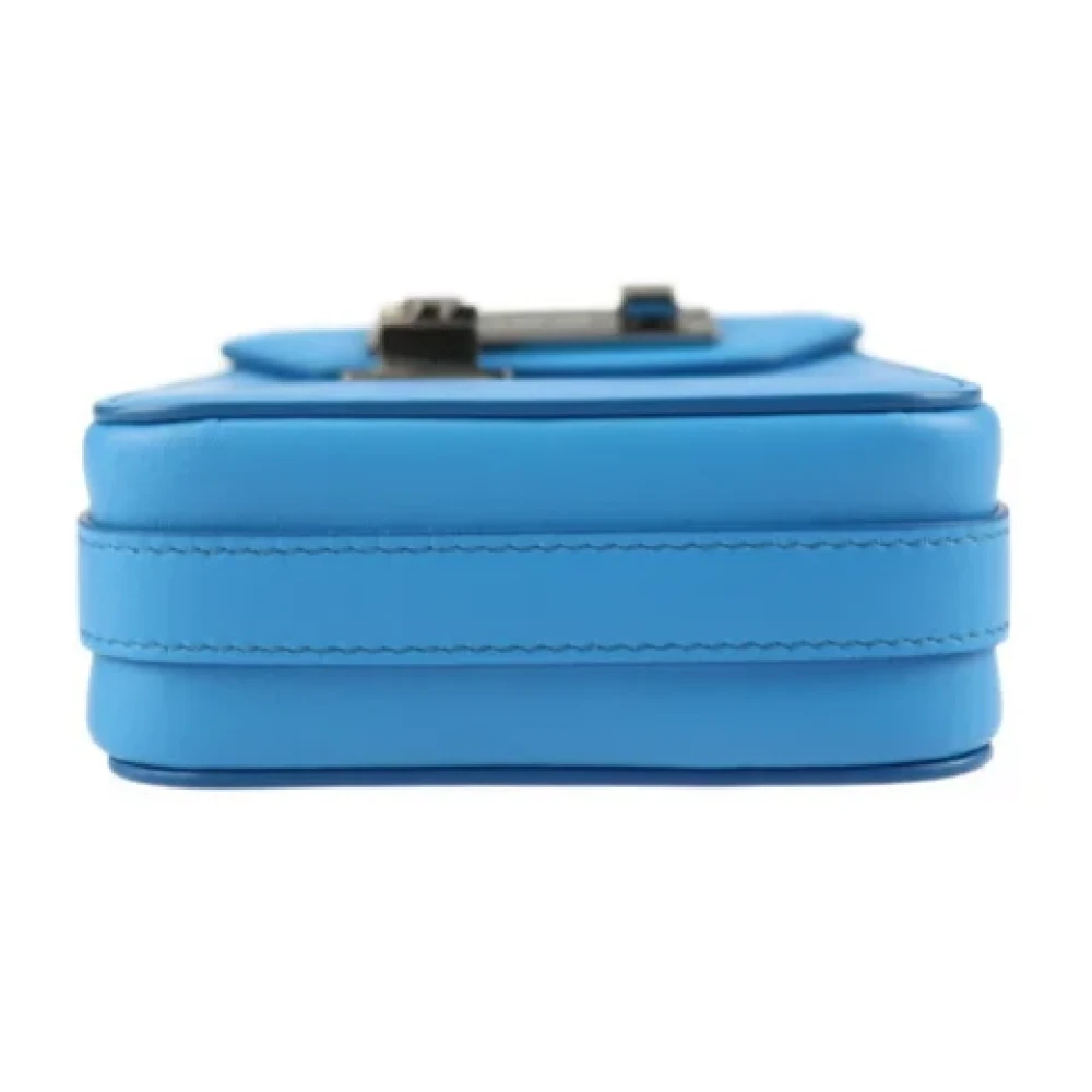 Dior Vintage Pre-owned Leather clutches Blue Dames