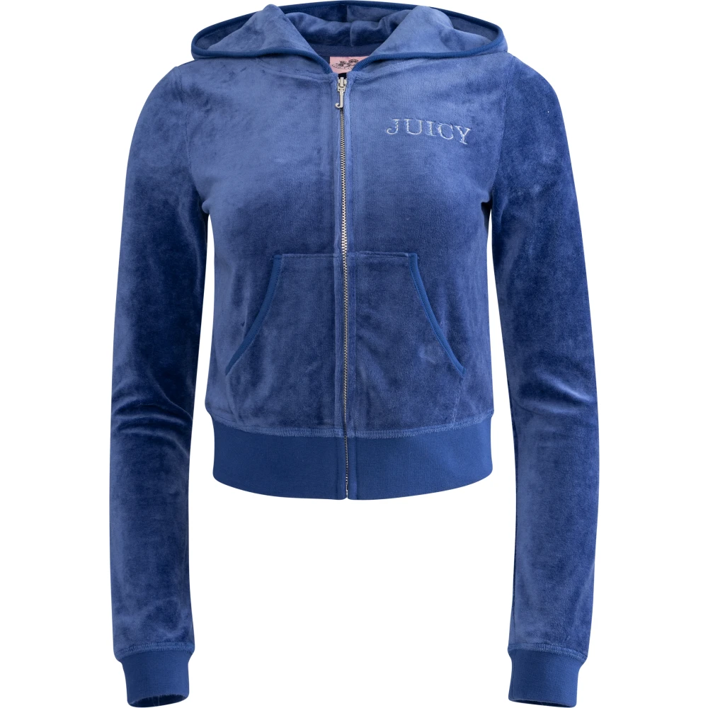 Juicy Couture Heritage Crown Robyn Hoodie Blue Depths Blue Dames
