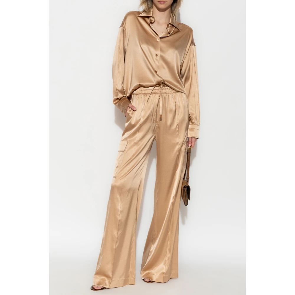 Tom Ford Zijden cargobroek Beige Dames