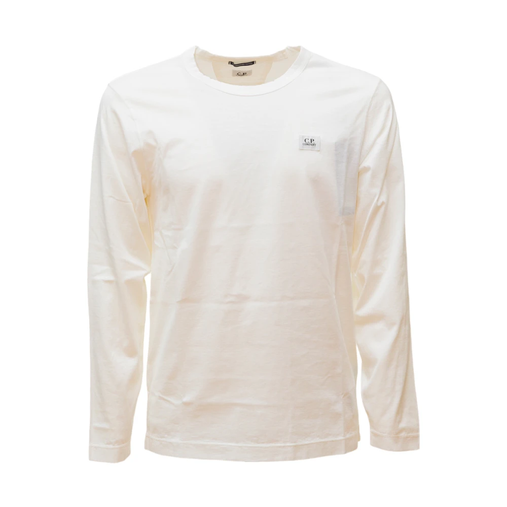 C.P. Company Gekleurde longsleeve jersey T-shirt White Heren