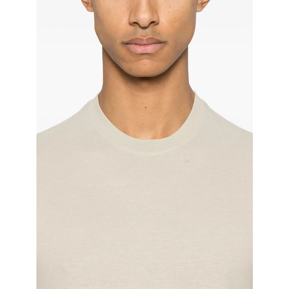 Zanone Casual T-shirt Z1936 Beige Heren