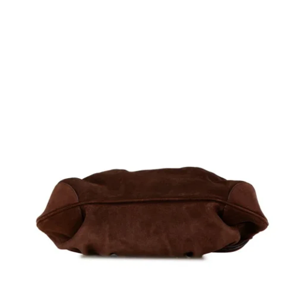 Salvatore Ferragamo Pre-owned Suede handbags Brown Dames