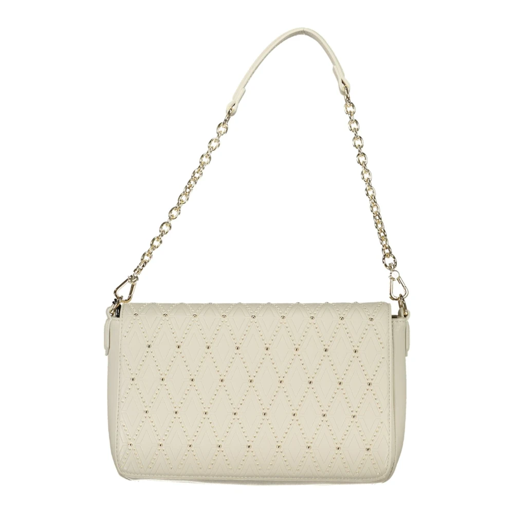 Valentino by Mario Valentino Witte Schoudertas met Kettingriem White Dames