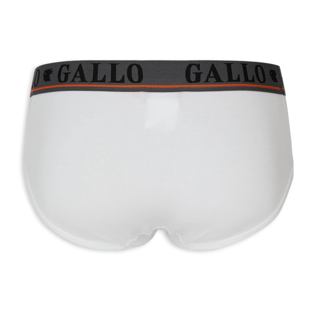Gallo Witte katoenen slips White Heren