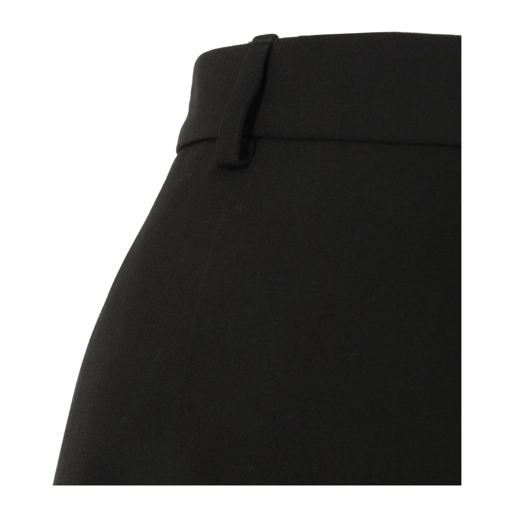 Balenciaga Wijde Wollen Broek Mannen Italië Gemaakt Black Dames
