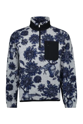 Blå och vit Bicolor Sweatshirt