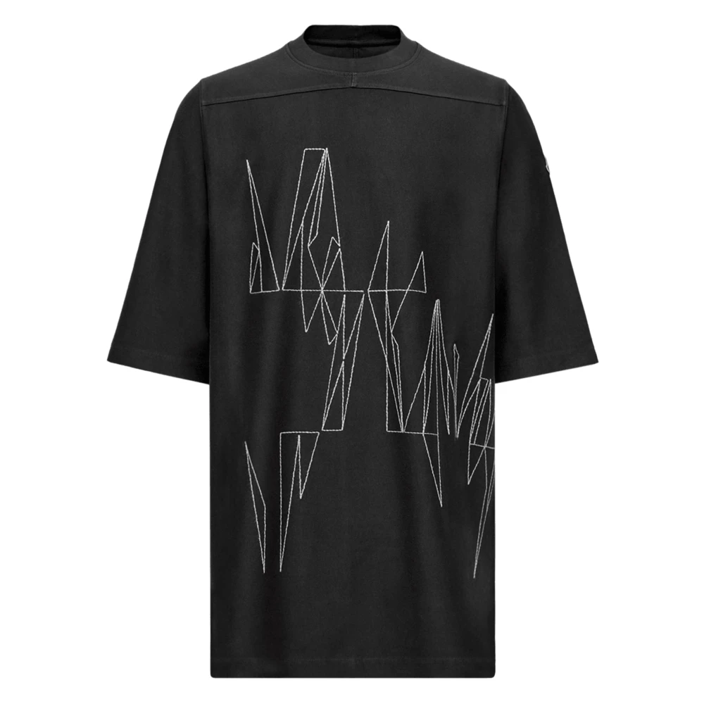 Moncler , T-Shirts, Male, Black, M, Jumbo Ss T