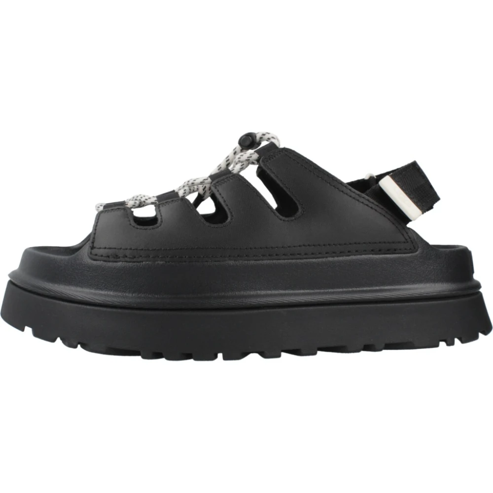 Ugg Women's Black Goldenglow Toggle - Flat Sandals - 4 Uk - Shoes