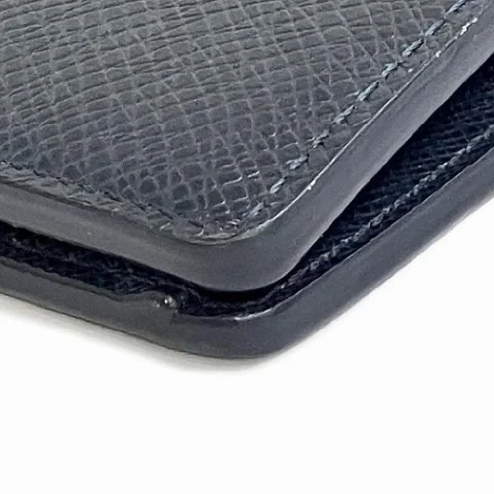 Louis Vuitton Vintage Pre-owned Leather wallets Blue Heren