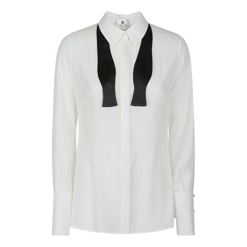 Elisabetta Franchi Stijlvolle longsleeve White Dames