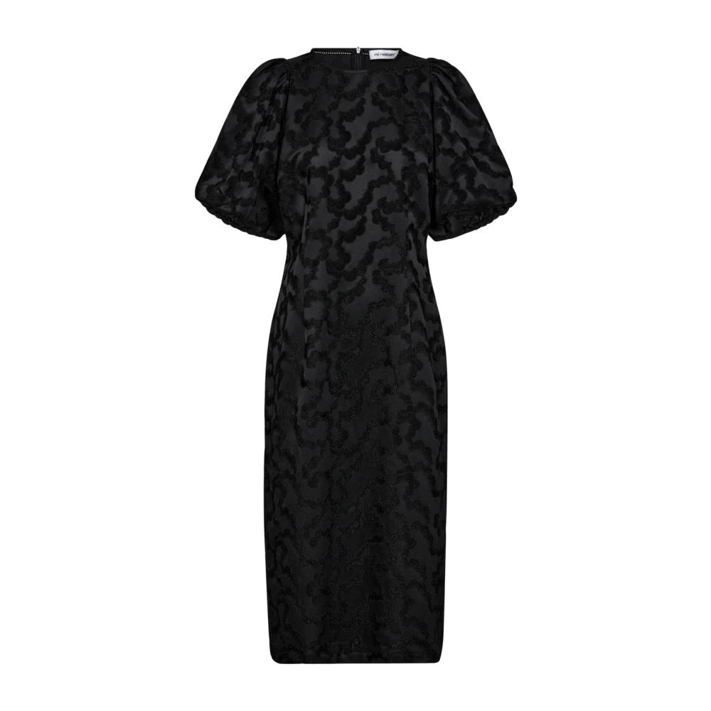 Co'Couture Zwarte Pofmouw Jurk Black Dames