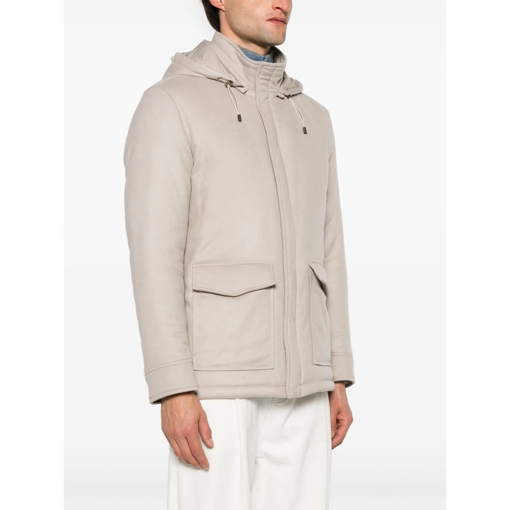 Barba Kasjmierjas met afneembare capuchon Beige Heren