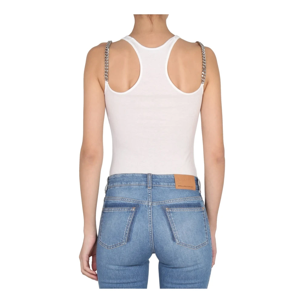 Stella Mccartney Kettingtop met Logodetail White Dames