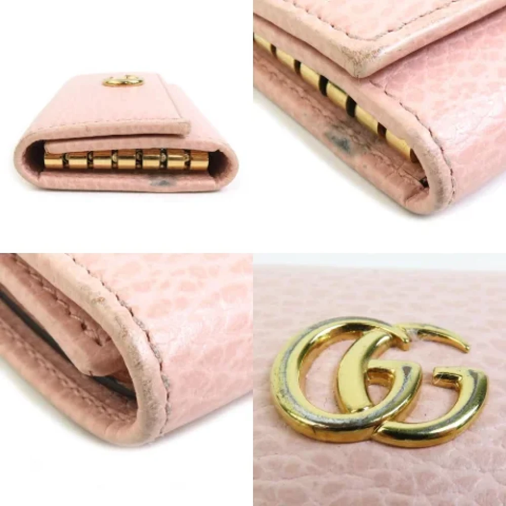 Gucci Vintage Pre-owned Leather key-holders Pink Dames