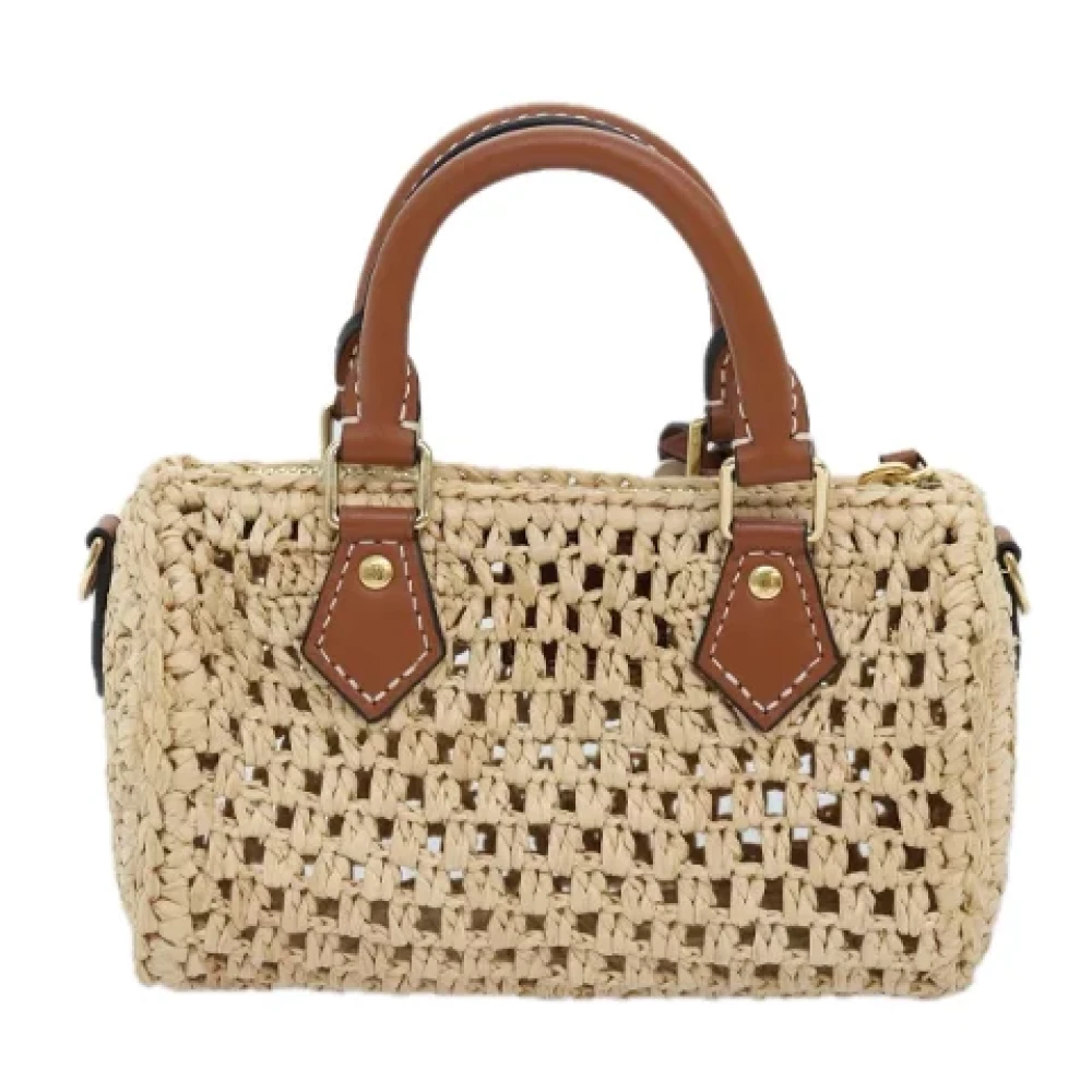 Louis Vuitton Vintage Pre-owned Fabric louis-vuitton-bags Beige Dames