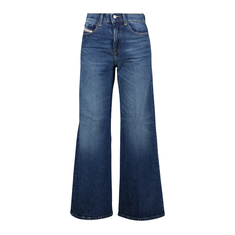 Diesel Wijde Spijkerbroek 2025 Collectie Blauw Blue Dames